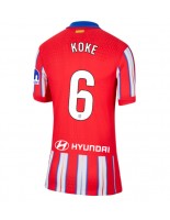 Ženske Nogometnih dresov Atletico Madrid Koke #6 Domači 2024-25 Kratki rokavi